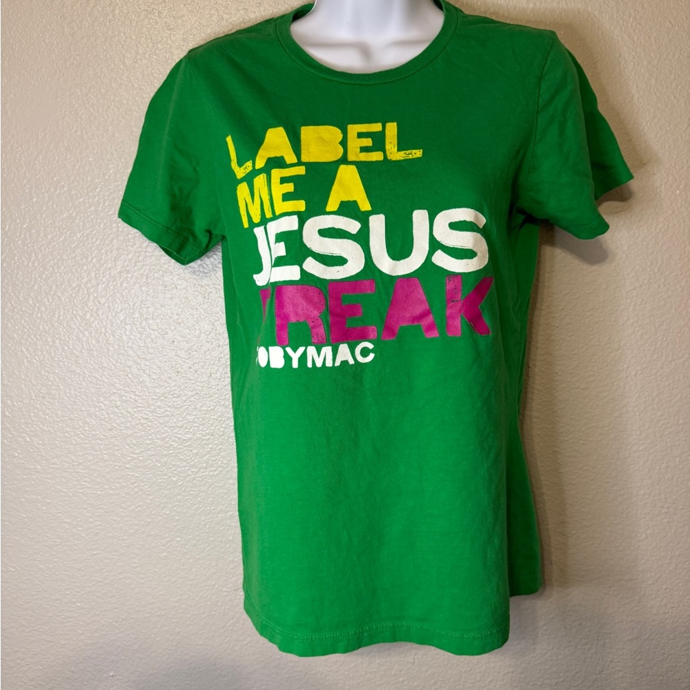 tobyMac “Label Me a Jesus Freak” Green Graphic Tee Small